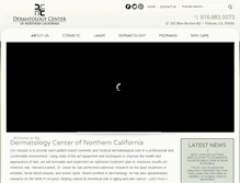 Tablet Screenshot of norcaldermatology.com